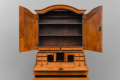 Schrägklappen-Aufsatzsekretär im Biedermeier/Barock Stil - erste Hälfte des 19.Jahrhunderts