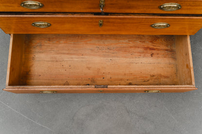 Schrägklappen-Aufsatzsekretär im Biedermeier/Barock Stil - erste Hälfte des 19.Jahrhunderts