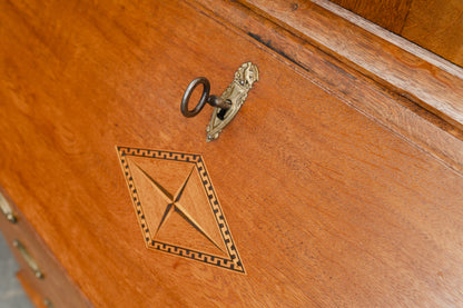 Schrägklappen-Aufsatzsekretär im Biedermeier/Barock Stil - erste Hälfte des 19.Jahrhunderts