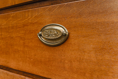 Schrägklappen-Aufsatzsekretär im Biedermeier/Barock Stil - erste Hälfte des 19.Jahrhunderts