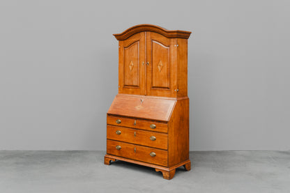 Schrägklappen-Aufsatzsekretär im Biedermeier/Barock Stil - erste Hälfte des 19.Jahrhunderts