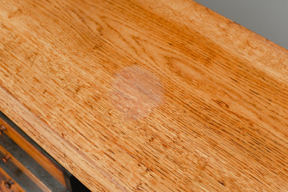 Biedermeier Schrägklappen-Sekretär in Eiche - erste Hälfte des 19.Jahrhunderts