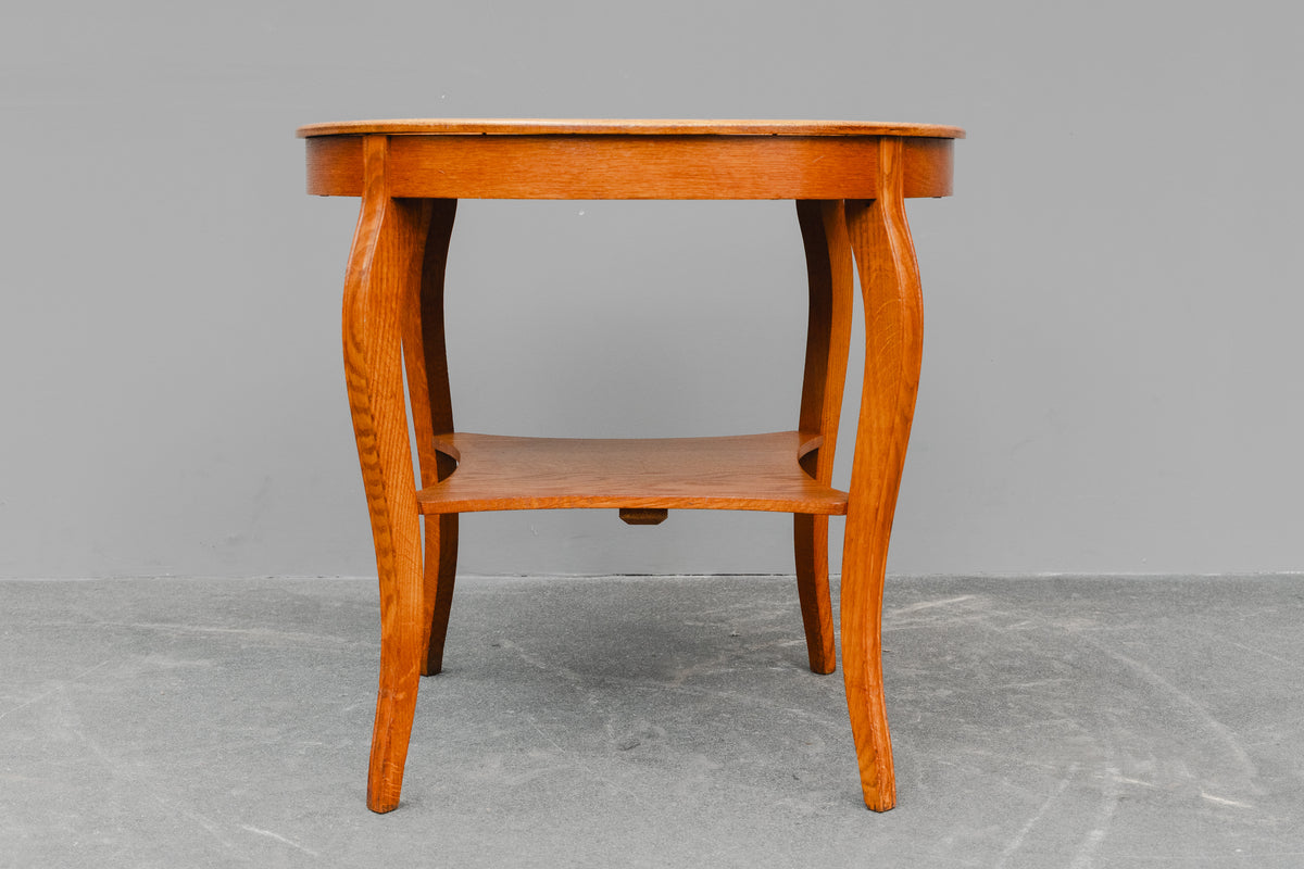 Jugendstil Beistelltisch in Eiche - Anfang des 20.Jahrhunderts