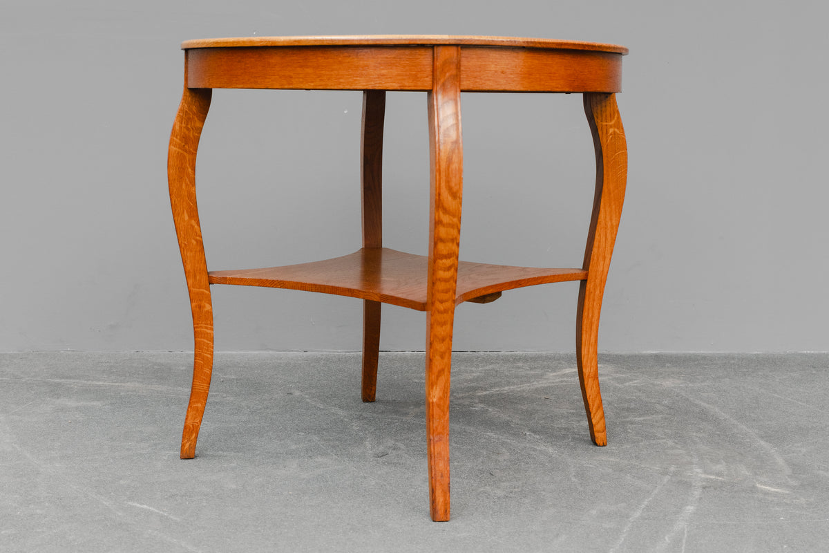 Jugendstil Beistelltisch in Eiche - Anfang des 20.Jahrhunderts