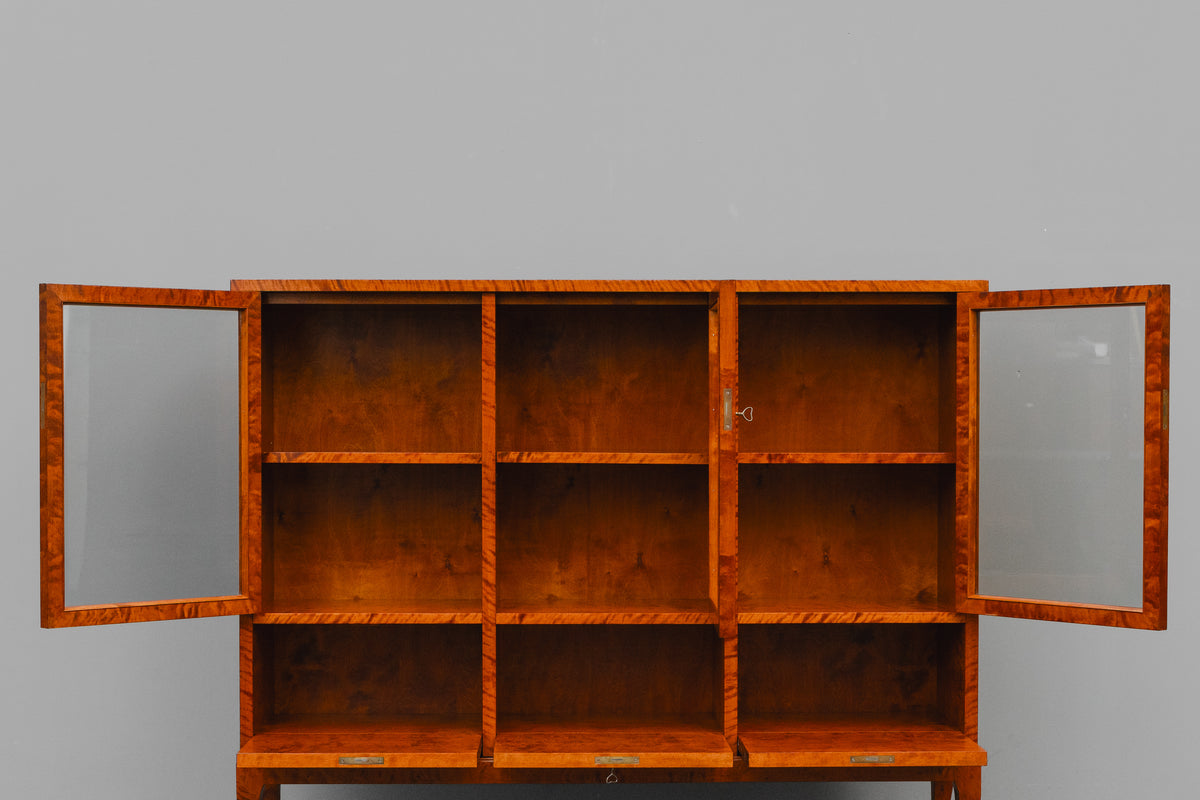 Jugendstil Bücherschrank in Birke - Anfang des 20.Jahrhunderts
