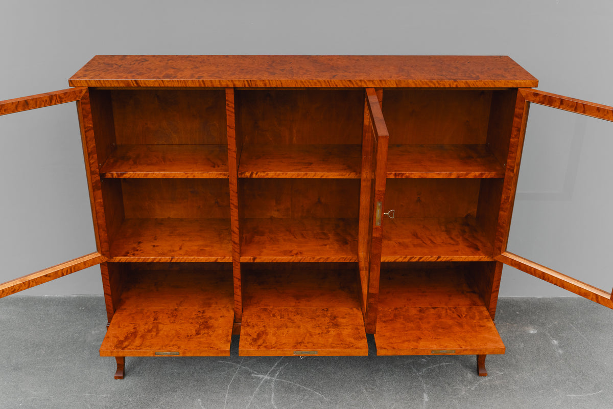 Jugendstil Bücherschrank in Birke - Anfang des 20.Jahrhunderts
