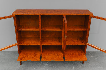 Jugendstil Bücherschrank in Birke - Anfang des 20.Jahrhunderts