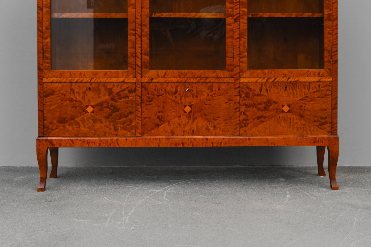 Jugendstil Bücherschrank in Birke - Anfang des 20.Jahrhunderts