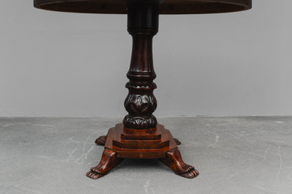 Salontisch im Biedermeier Stil in Mahagoni - zweite Hälfte des 20.Jahrhunderts