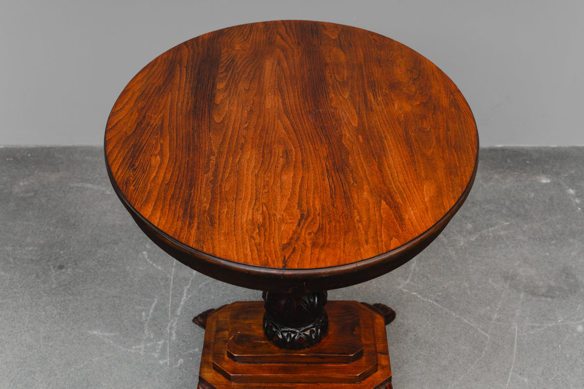 Salontisch im Biedermeier Stil in Mahagoni - zweite Hälfte des 20.Jahrhunderts