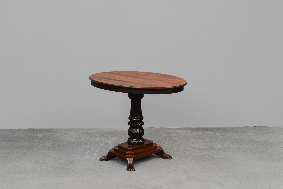 Salontisch im Biedermeier Stil in Mahagoni - zweite Hälfte des 20.Jahrhunderts