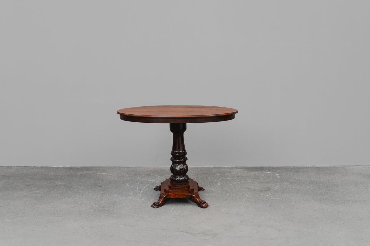 Salontisch im Biedermeier Stil in Mahagoni - zweite Hälfte des 20.Jahrhunderts