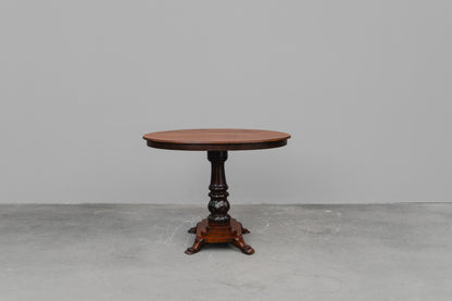 Salontisch im Biedermeier Stil in Mahagoni - zweite Hälfte des 20.Jahrhunderts