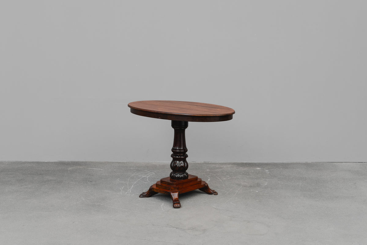 Salontisch im Biedermeier Stil in Mahagoni - zweite Hälfte des 20.Jahrhunderts