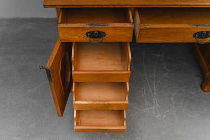 Jugendstil Schreibtisch in Eiche - Anfang des 20.Jahrhunderts