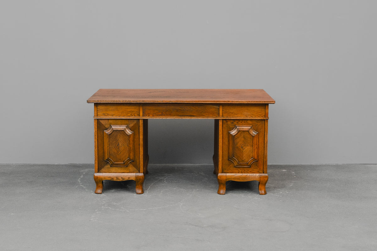 Jugendstil Schreibtisch in Eiche - Anfang des 20.Jahrhunderts