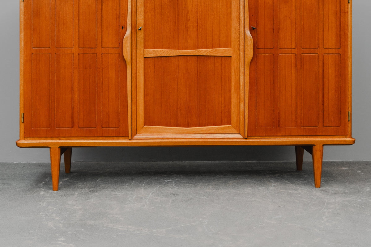 Mid-Century Highboard in Teak & Eiche - Mitte des 20.Jahrhunderts