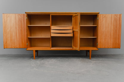 Mid-Century Highboard in Teak & Eiche - Mitte des 20.Jahrhunderts
