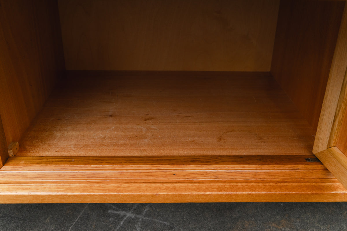 Mid-Century Highboard in Teak & Eiche - Mitte des 20.Jahrhunderts
