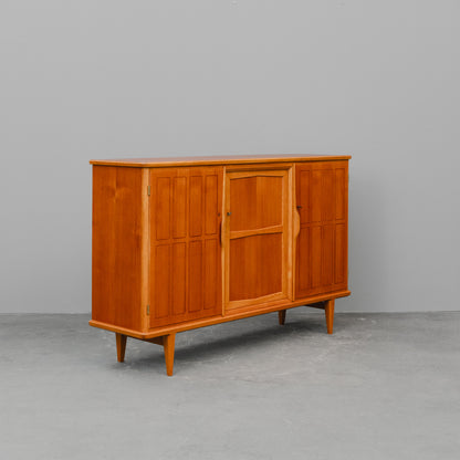 Mid-Century Highboard in Teak & Eiche - Mitte des 20.Jahrhunderts