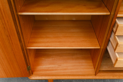Mid-Century Highboard in Teak & Eiche - Mitte des 20.Jahrhunderts