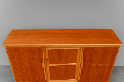 Mid-Century Highboard in Teak & Eiche - Mitte des 20.Jahrhunderts