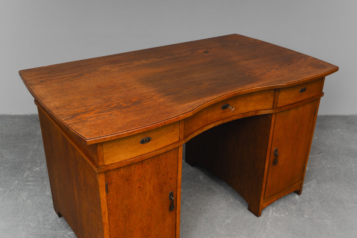 Jugendstil Schreibtisch in Eiche - Anfang des 20.Jahrhunderts