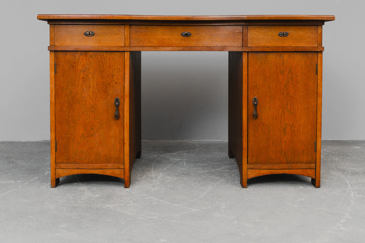 Jugendstil Schreibtisch in Eiche - Anfang des 20.Jahrhunderts