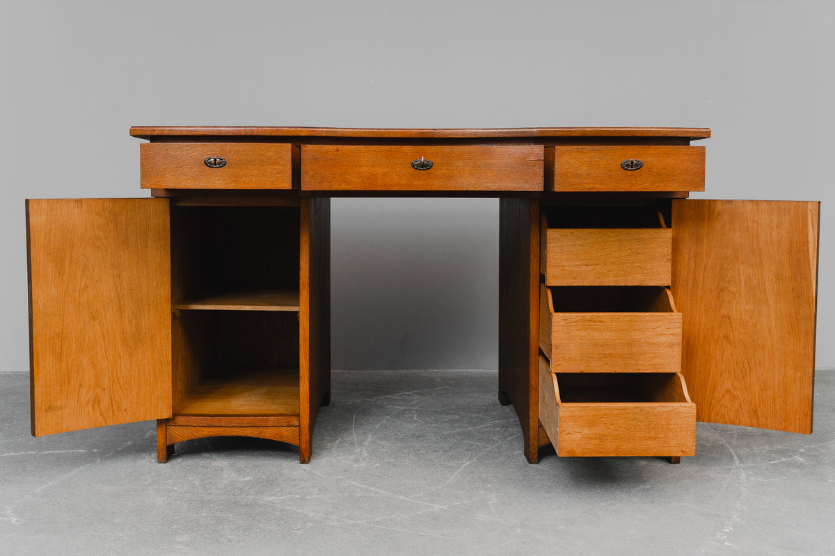 Jugendstil Schreibtisch in Eiche - Anfang des 20.Jahrhunderts