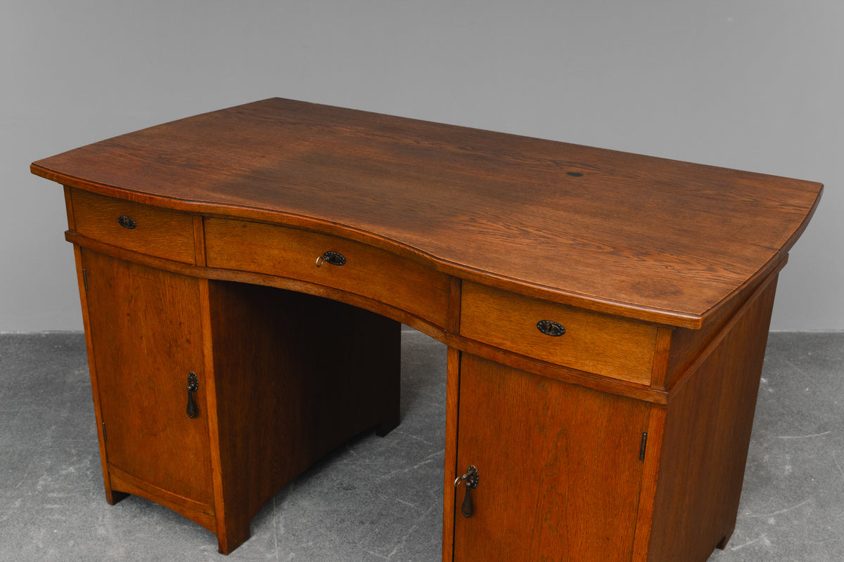 Jugendstil Schreibtisch in Eiche - Anfang des 20.Jahrhunderts