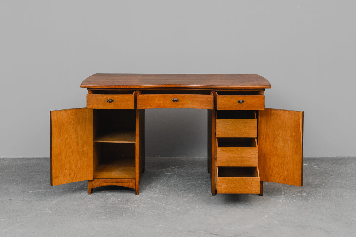 Jugendstil Schreibtisch in Eiche - Anfang des 20.Jahrhunderts