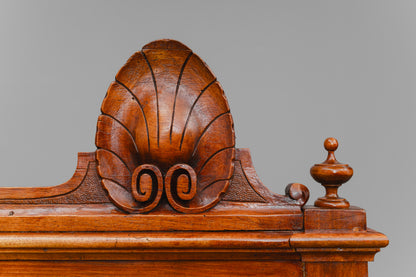 Gründerzeit Sofa / Bank in Nussbaum - zweite Hälfte des 19.Jahrhunderts