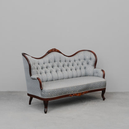 Zweisitzer Sofa im Antik Stil in Buche - zweite Hälfte des 20.Jahrhunderts