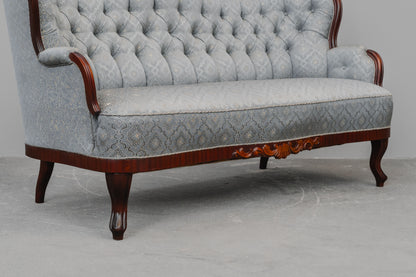 Zweisitzer Sofa im Antik Stil in Buche - zweite Hälfte des 20.Jahrhunderts