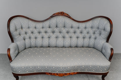 Zweisitzer Sofa im Antik Stil in Buche - zweite Hälfte des 20.Jahrhunderts