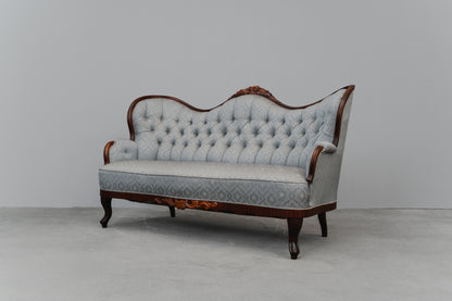 Zweisitzer Sofa im Antik Stil in Buche - zweite Hälfte des 20.Jahrhunderts