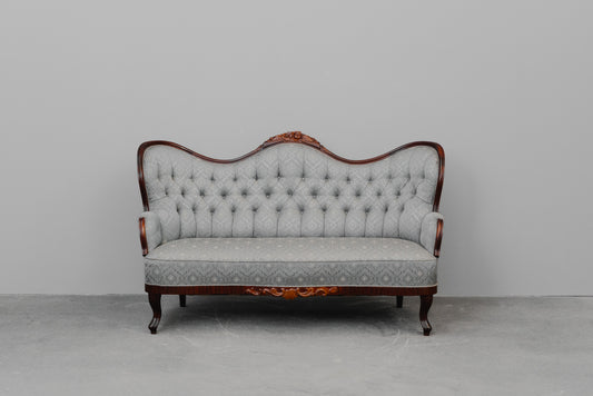 Zweisitzer Sofa im Antik Stil in Buche - zweite Hälfte des 20.Jahrhunderts