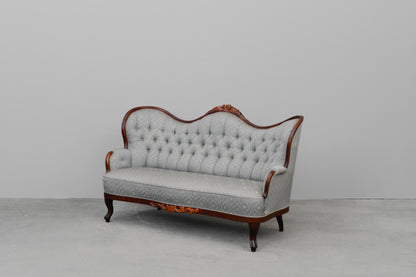 Zweisitzer Sofa im Antik Stil in Buche - zweite Hälfte des 20.Jahrhunderts