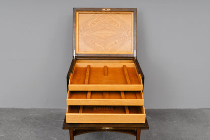 Jugendstil Besteckschrank in Eiche - um 1900
