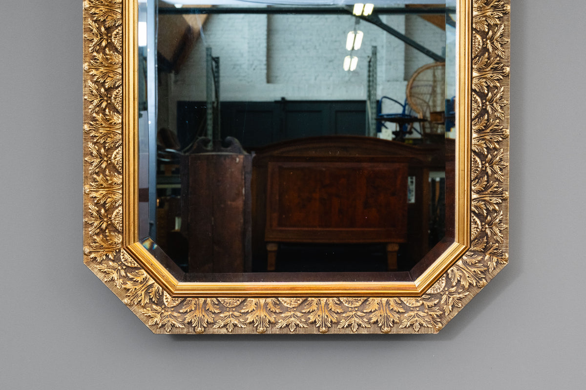 Goldener Historismus Wandspiegel - zweite Hälfte des 20.Jahrhunderts