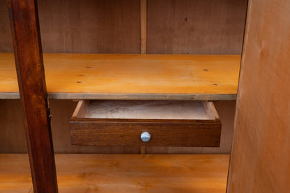 Art Déco Kleiderschrank in Eiche und Nussbaum - 1920er / 1930er Jahre