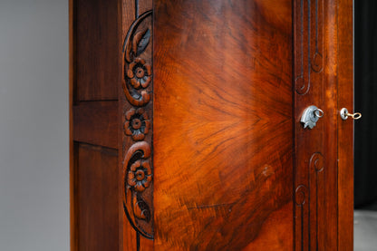 Art Déco Kleiderschrank in Eiche und Nussbaum - 1920er / 1930er Jahre