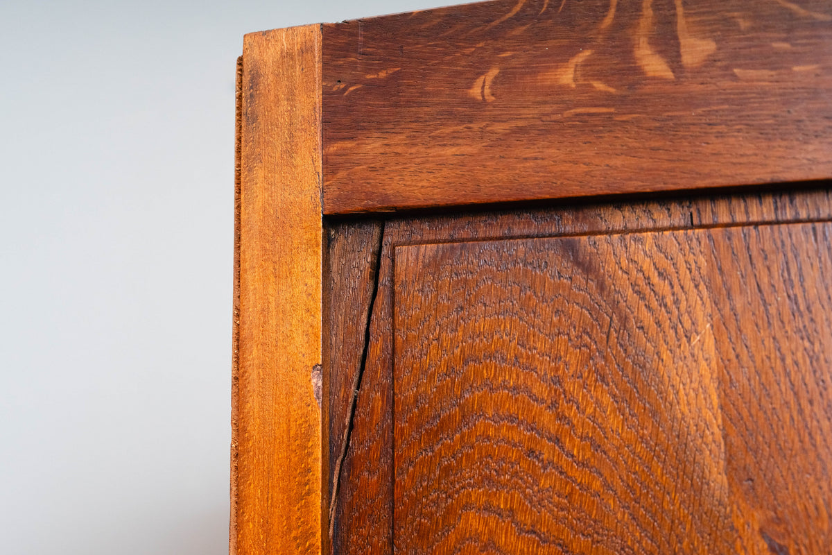 Art Déco Kleiderschrank in Eiche und Nussbaum - 1920er / 1930er Jahre