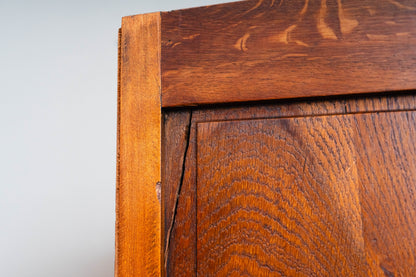 Art Déco Kleiderschrank in Eiche und Nussbaum - 1920er / 1930er Jahre