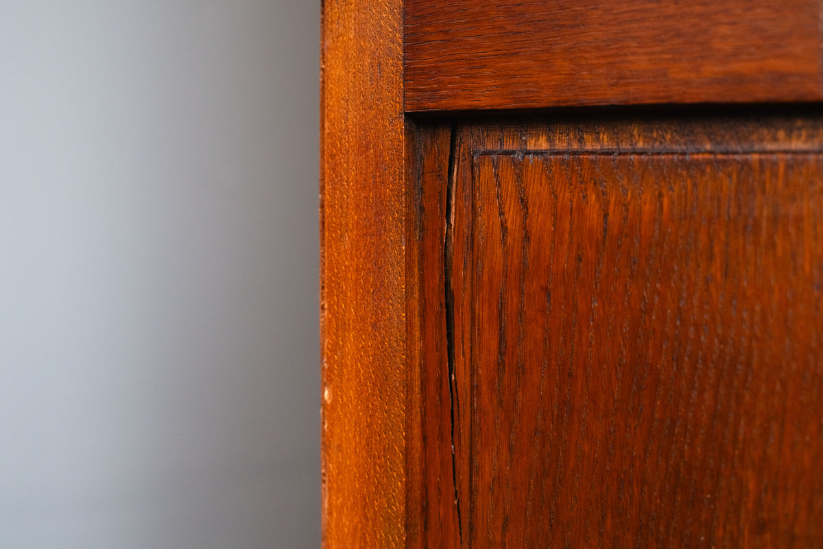 Art Déco Kleiderschrank in Eiche und Nussbaum - 1920er / 1930er Jahre