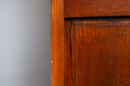Art Déco Kleiderschrank in Eiche und Nussbaum - 1920er / 1930er Jahre
