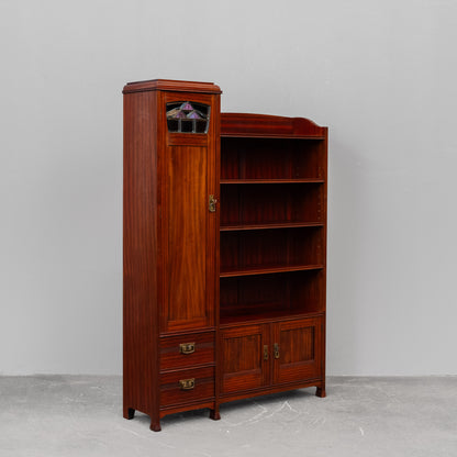 Jugendstil Bücherschrank in Mahagoni - Anfang des 20.Jahrhunderts