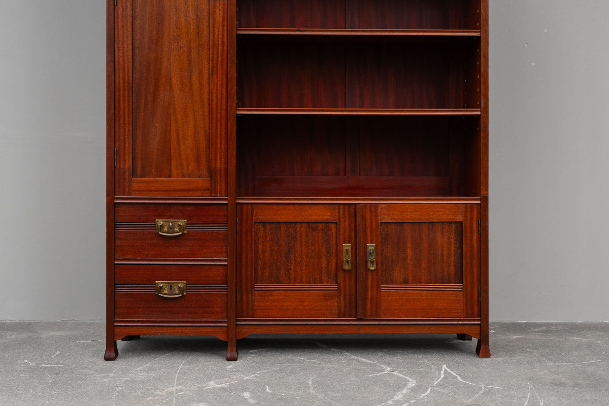 Jugendstil Bücherschrank in Mahagoni - Anfang des 20.Jahrhunderts