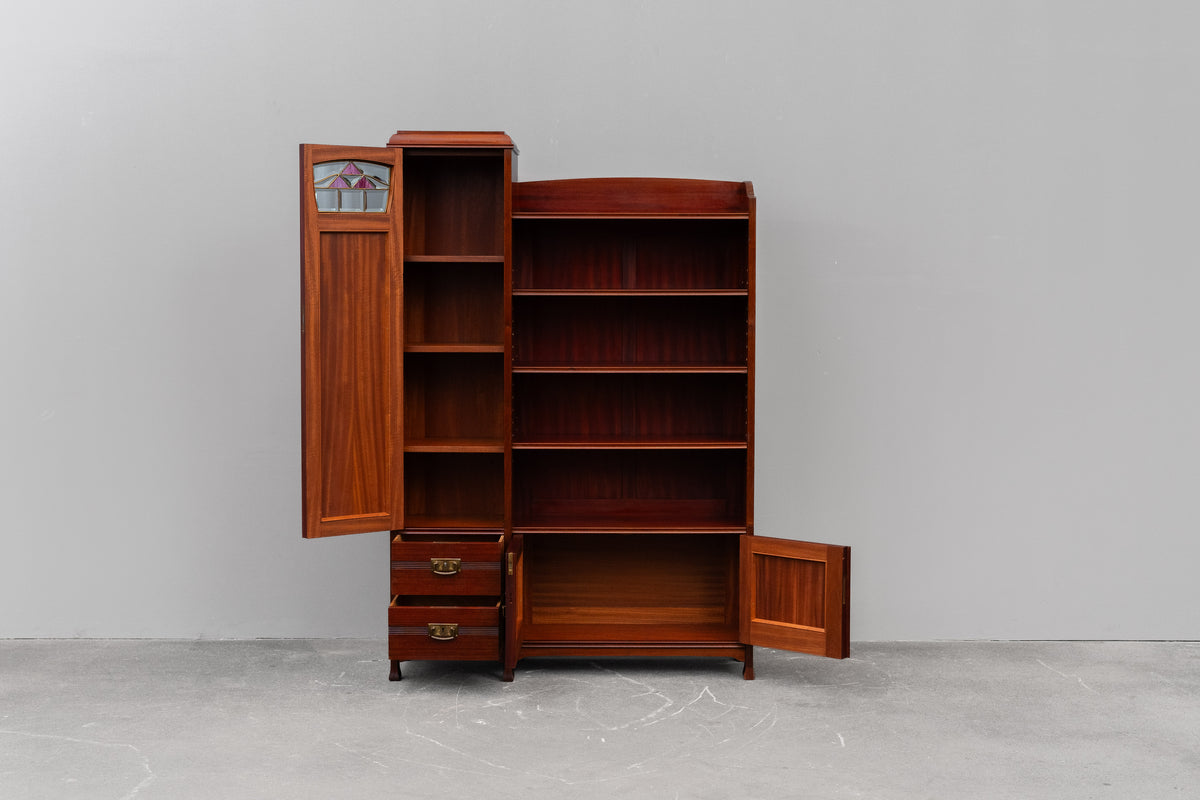 Jugendstil Bücherschrank in Mahagoni - Anfang des 20.Jahrhunderts