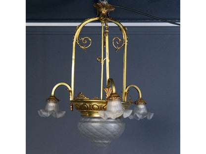 Kronleuchter Leuchte Licht Lampe Antik Alt MÖBLINGER 2403_1102